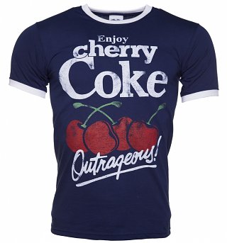 Men's Enjoy Cherry Coke Ringer T-Shirt Men's Enjoy Cherry Coke Ringer T-Shirt