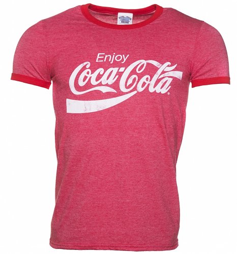Men's Enjoy Coca-Cola Ringer T-Shirt Men's Enjoy Coca-Cola Ringer T-Shirt