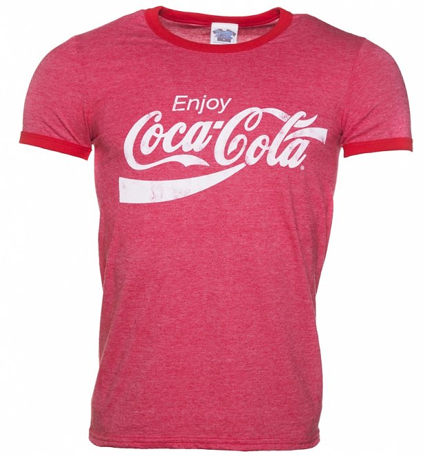 Men's Enjoy Coca-Cola Ringer T-Shirt Men's Enjoy Coca-Cola Ringer T-Shirt