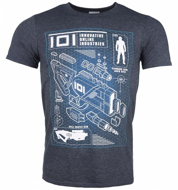 Men's Exclusive Ready Player One Rifle Profile T-Shirt Men's Exclusive Ready Player One Rifle Profile T-Shirt