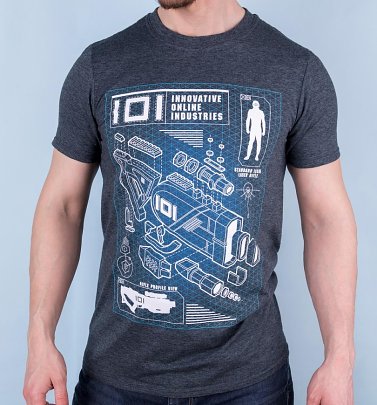 Men's Exclusive Ready Player One Rifle Profile T-Shirt Men's Exclusive Ready Player One Rifle Profile T-Shirt