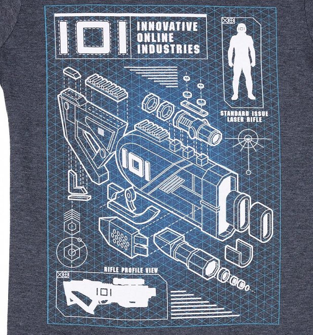 Men's Exclusive Ready Player One Rifle Profile T-Shirt Men's Exclusive Ready Player One Rifle Profile T-Shirt