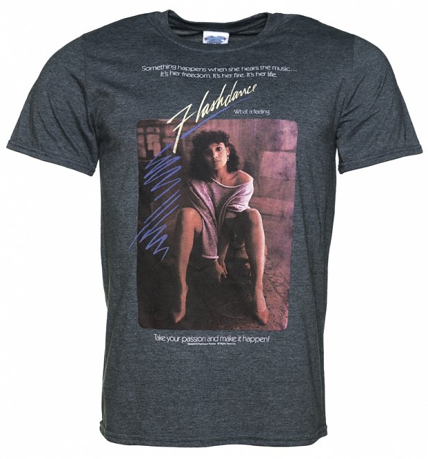 Men's Flashdance Movie Poster Dark Heather T-Shirt Men's Flashdance Movie Poster Dark Heather T-Shirt