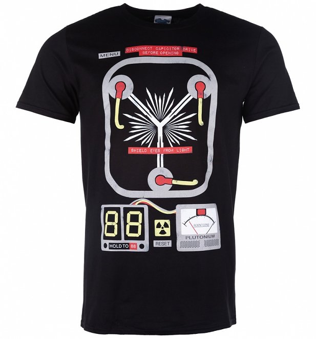 Men's Flux Capacitor Black T-Shirt Men's Flux Capacitor Black T-Shirt