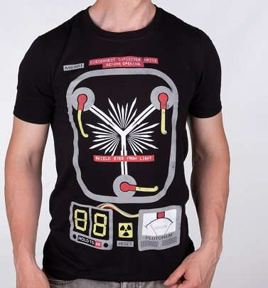 Men's Flux Capacitor Black T-Shirt Men's Flux Capacitor Black T-Shirt