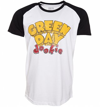 Men's Green Day Dookie Baseball T-Shirt Men's Green Day Dookie Baseball T-Shirt