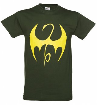 Men's Green Marvel Comics Iron Fist Uniform T-Shirt Men's Green Marvel Comics Iron Fist Uniform T-Shirt
