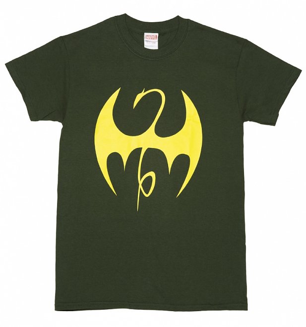 Men's Green Marvel Comics Iron Fist Uniform T-Shirt Men's Green Marvel Comics Iron Fist Uniform T-Shirt