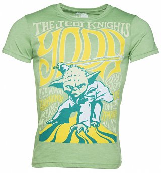 Men's Green Star Wars Yoda The Jedi Knight T-Shirt Men's Green Star Wars Yoda The Jedi Knight T-Shirt