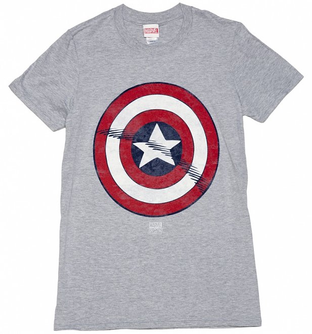 avengers mens t uk shirt Grey T America Men's Captain Distressed Marvel Shirt Shield avengers mens t uk shirt Grey T America Men's Captain Distressed Marvel Shirt Shield