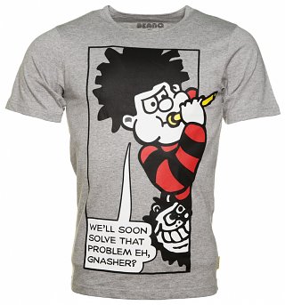 Men's Grey Marl Beano Solve That Problem T-Shirt Men's Grey Marl Beano Solve That Problem T-Shirt
