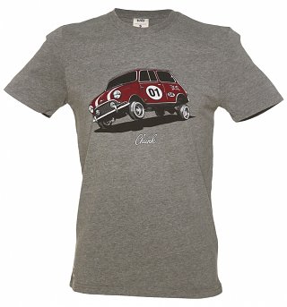 Men's Grey Marl Mini Low Rider T-Shirt from Chunk Men's Grey Marl Mini Low Rider T-Shirt from Chunk