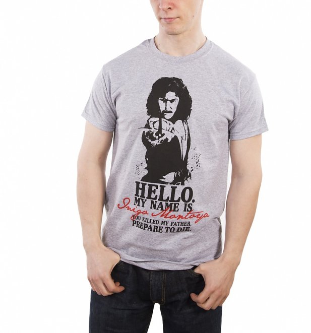 Men's Grey Marl Princess Bride Prepare To Die T-Shirt Men's Grey Marl Princess Bride Prepare To Die T-Shirt