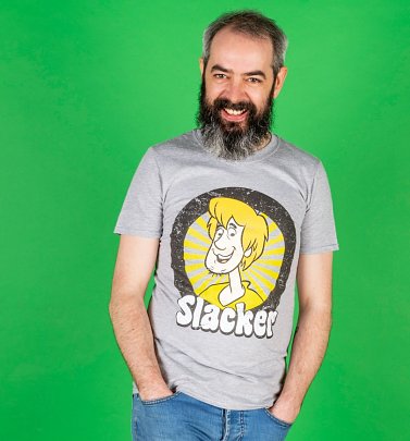 Men's Grey Marl Scooby-Doo Shaggy Slacker T-Shirt Men's Grey Marl Scooby-Doo Shaggy Slacker T-Shirt