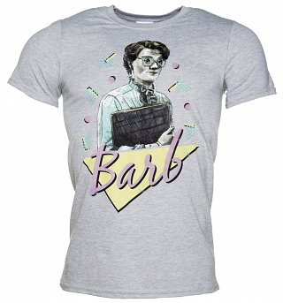 Men's Grey Retro Barb Inspired By Stranger Things T-Shirt Men's Grey Retro Barb Inspired By Stranger Things T-Shirt