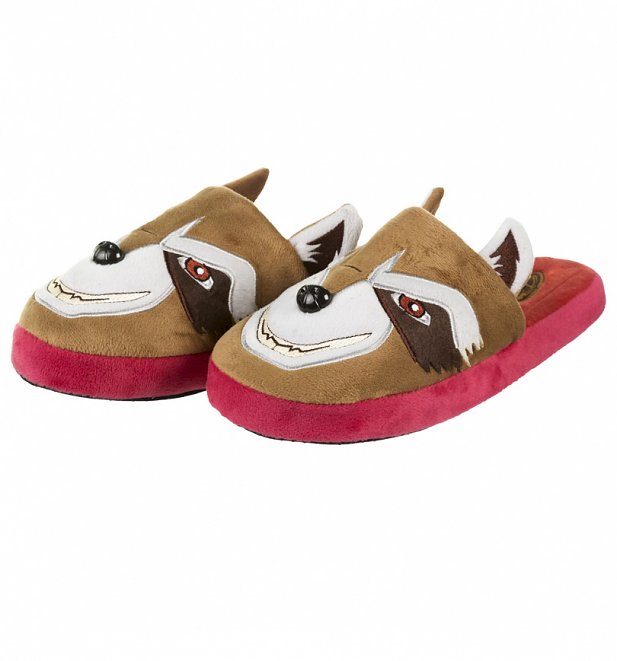 Men's Guardians Of The Galaxy Rocket Raccoon Slip On Slippers Men's Guardians Of The Galaxy Rocket Raccoon Slip On Slippers