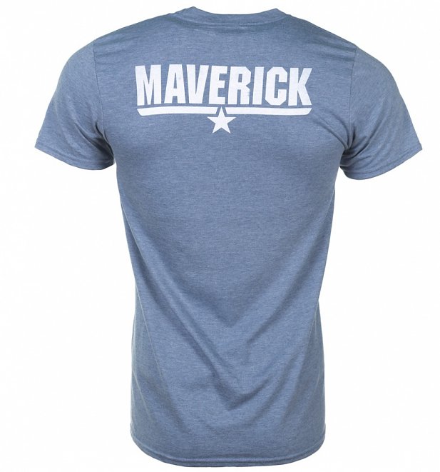 Men's Heather Blue Top Gun Maverick T-Shirt Men's Heather Blue Top Gun Maverick T-Shirt