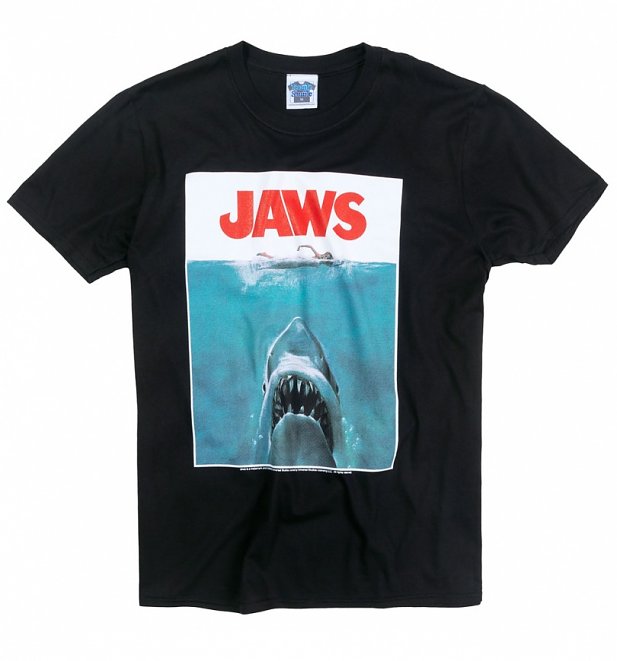 Jaws Shark Black T-Shirt