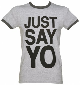 Men's Just Say Yo Ringer T-Shirt Men's Just Say Yo Ringer T-Shirt