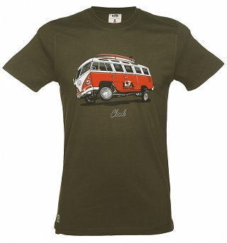 Men's Khaki Camper Low Rider T-Shirt from Chunk Men's Khaki Camper Low Rider T-Shirt from Chunk