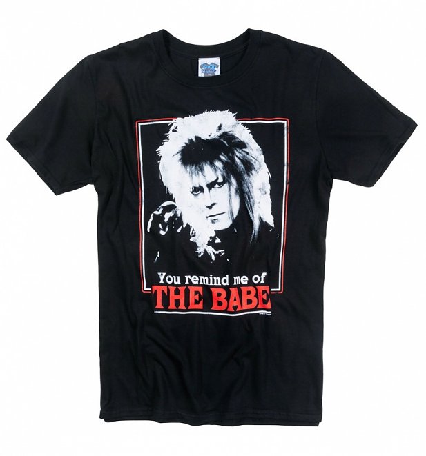 Men's Labyrinth Retro You Remind Me Of The Babe Black T-Shirt Men's Labyrinth Retro You Remind Me Of The Babe Black T-Shirt