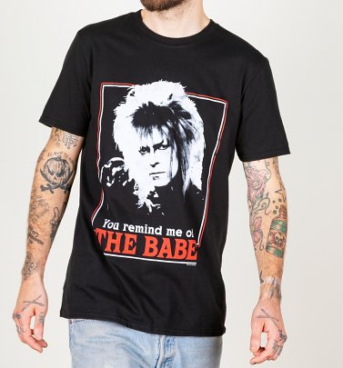 Men's Labyrinth Retro You Remind Me Of The Babe Black T-Shirt