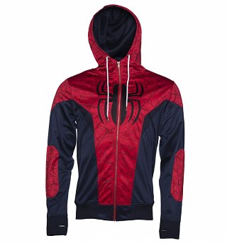 Men's Marvel Comics Spider-Man Costume Hoodie Jacket Men's Marvel Comics Spider-Man Costume Hoodie Jacket