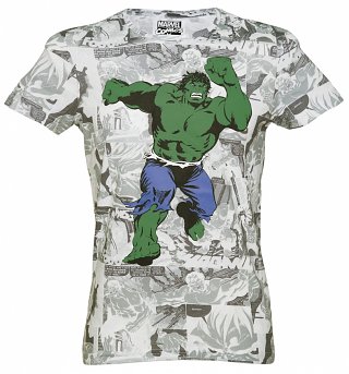 Men's Marvel Incredible Hulk Comic Strip T-Shirt Men's Marvel Incredible Hulk Comic Strip T-Shirt