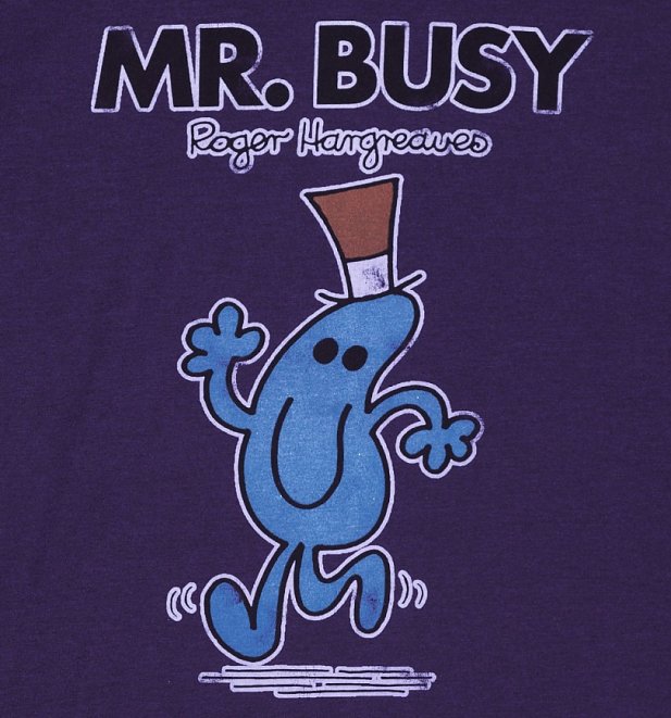 Men's Mr Busy Blackberry T-Shirt Men's Mr Busy Blackberry T-Shirt