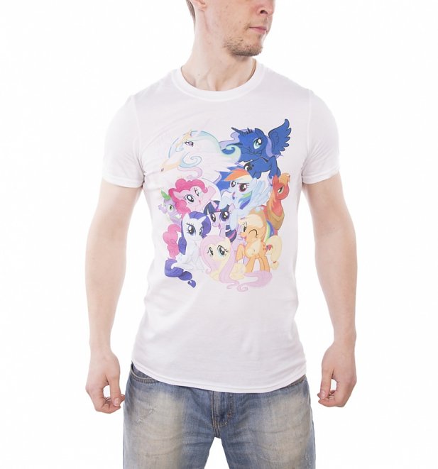 Men's My Little Pony Friendship Is Magic Burst T-Shirt Men's My Little Pony Friendship Is Magic Burst T-Shirt