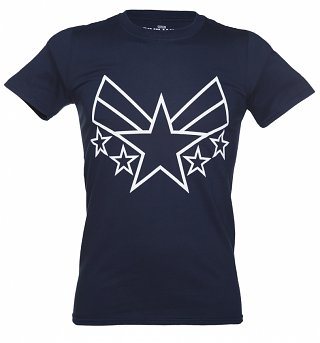 Men's Navy Captain America Civil War Insignia Marvel Comics T-Shirt Men's Navy Captain America Civil War Insignia Marvel Comics T-Shirt