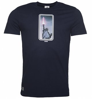 Men's Navy Liberty Beam T-Shirt from Chunk Men's Navy Liberty Beam T-Shirt from Chunk