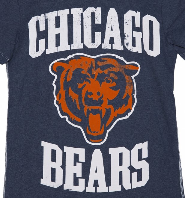 Men's Navy Marl Chicago Bears NFL T-Shirt Men's Navy Marl Chicago Bears NFL T-Shirt