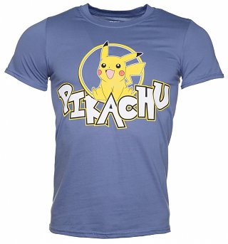 Men's Navy Pokemon Pikachu T-Shirt Men's Navy Pokemon Pikachu T-Shirt