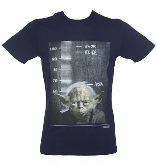 Men's Navy Star Wars Jedi Height Chart T-Shirt from Chunk Men's Navy Star Wars Jedi Height Chart T-Shirt from Chunk