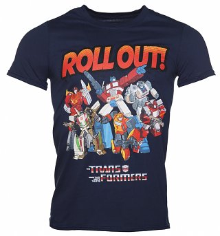 Men's Navy Transformers Roll Out T-Shirt Men's Navy Transformers Roll Out T-Shirt