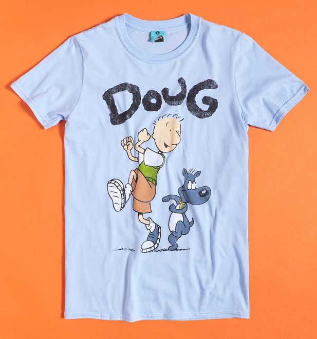 Men's Nickelodeon Doug Light Blue T-Shirt
