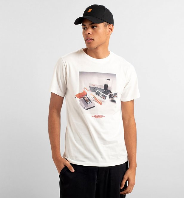 Men's Off White NES Console Organic Cotton T-Shirt from Dedicated Men's Off White NES Console Organic Cotton T-Shirt from Dedicated