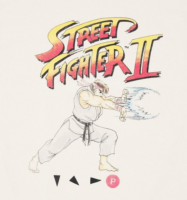 Men's Off White Street Fighter II Ryu T-Shirt Men's Off White Street Fighter II Ryu T-Shirt