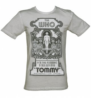 Men's Oil Wash Tommy Poster Who T-Shirt from Worn By Men's Oil Wash Tommy Poster Who T-Shirt from Worn By