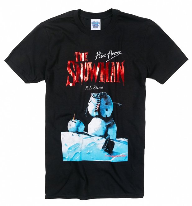 Men's Point Horror The Snowman Black T-Shirt Men's Point Horror The Snowman Black T-Shirt