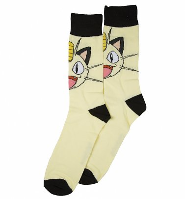 Pokemon Meowth Crew Socks Pokemon Meowth Crew Socks