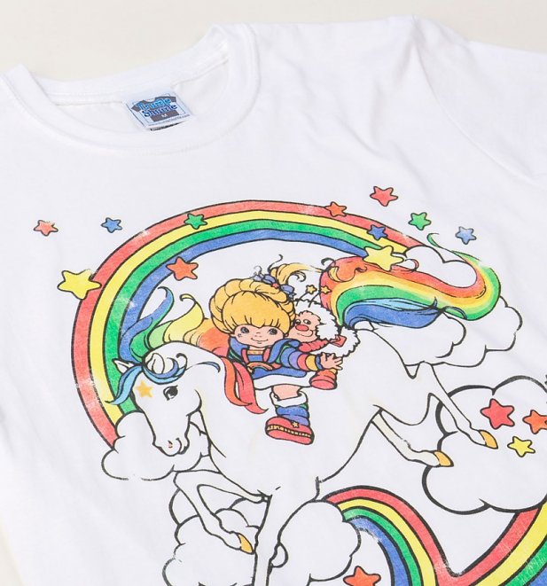 Men's Rainbow Brite Clouds White T-Shirt Men's Rainbow Brite Clouds White T-Shirt