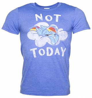 Men's Rainbow Dash Not Today Heather Royal T-Shirt Men's Rainbow Dash Not Today Heather Royal T-Shirt