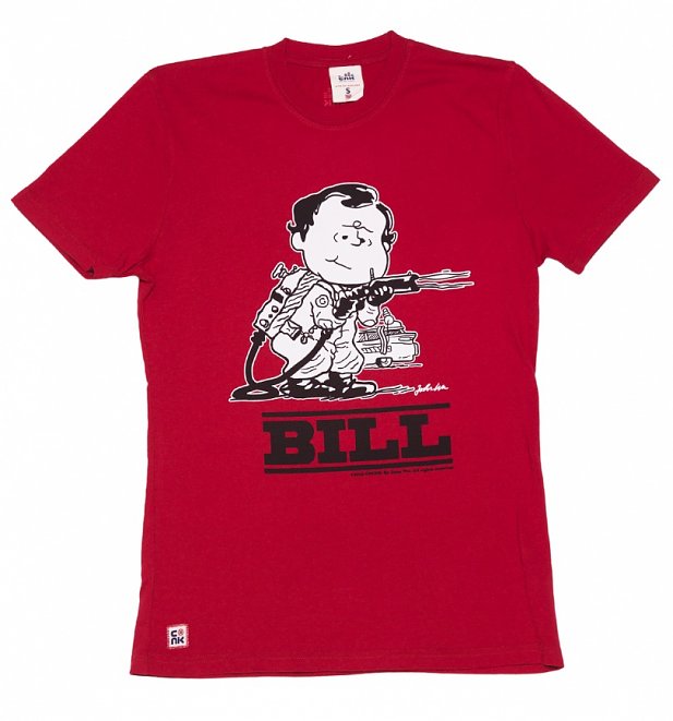 Men's Red Bill Mash Up T-Shirt from Chunk Men's Red Bill Mash Up T-Shirt from Chunk
