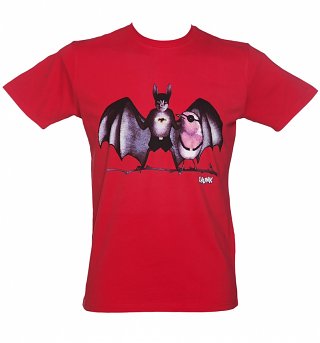 Men's Red Crime Fighters T-Shirt from Chunk Men's Red Crime Fighters T-Shirt from Chunk