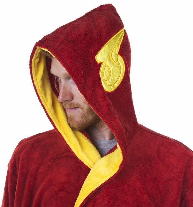 Men's Red DC Comics The Flash Dressing Gown Men's Red DC Comics The Flash Dressing Gown