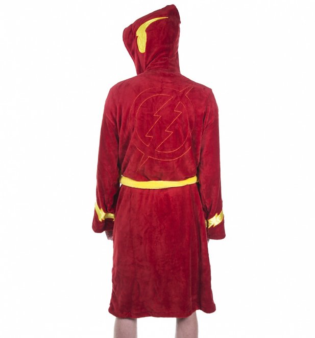 Men's Red DC Comics The Flash Dressing Gown Men's Red DC Comics The Flash Dressing Gown