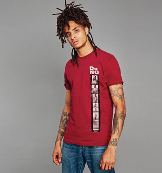 Men's Red Dr. No Sea Scene James Bond T-Shirt from Chunk Men's Red Dr. No Sea Scene James Bond T-Shirt from Chunk