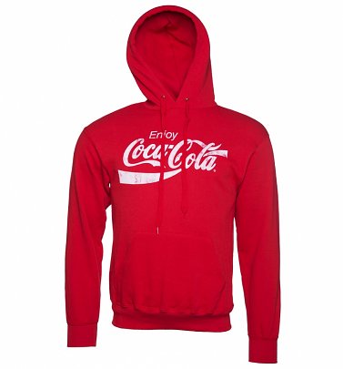 Men's Red Enjoy Coca-Cola Hoodie Men's Red Enjoy Coca-Cola Hoodie